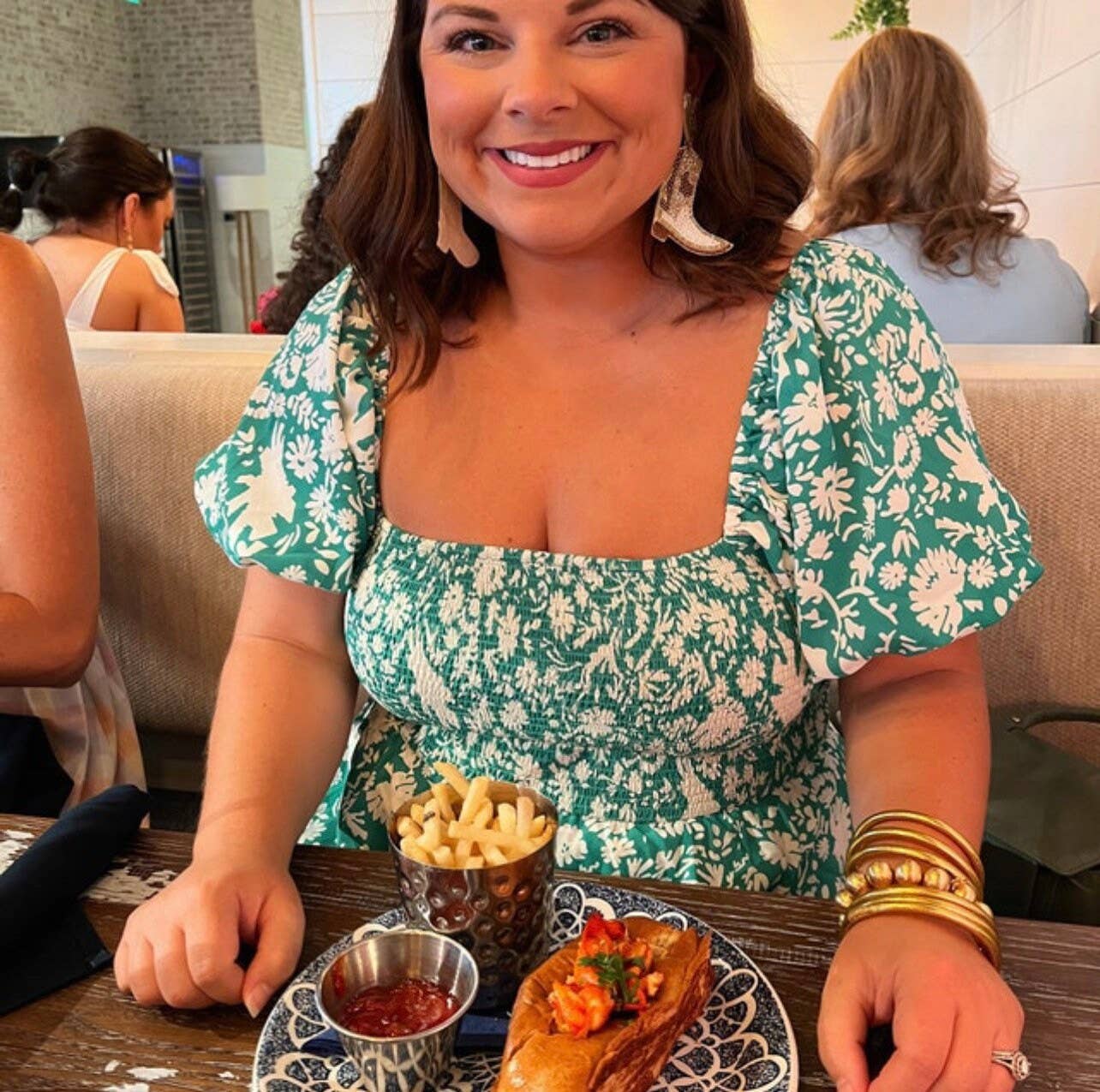 Beaded Cowboy Hat Boots Earrings - Brides, Bachelorette