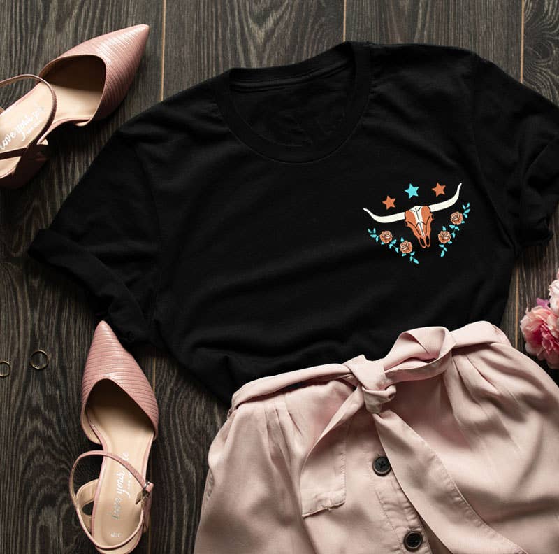 Howdy Honey Front & Back Graphic Top