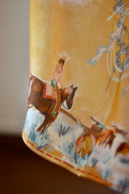 Longhorn Open Range Cowgirl Wild Rag: Western Scarf Bandana