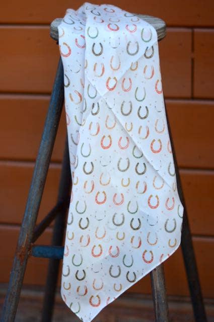 Lucky Cowgirl: Cowgirl Western Scarf Bandana Silk Wild Rag
