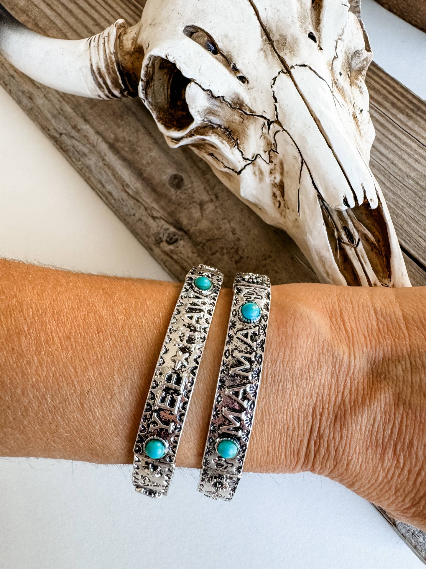 Western Stretch Stackable Bracelet - Mama | Yeehaw