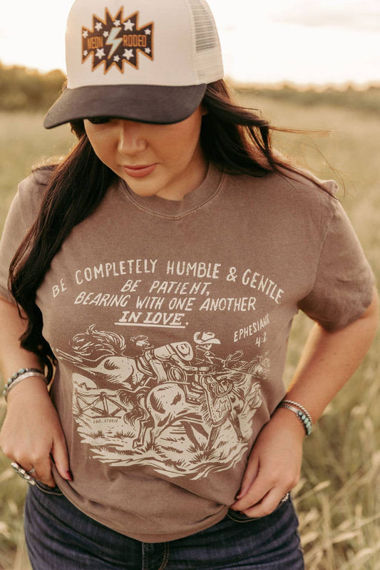 Ephesians 4:2 Western Comfort Colors T-Shirt