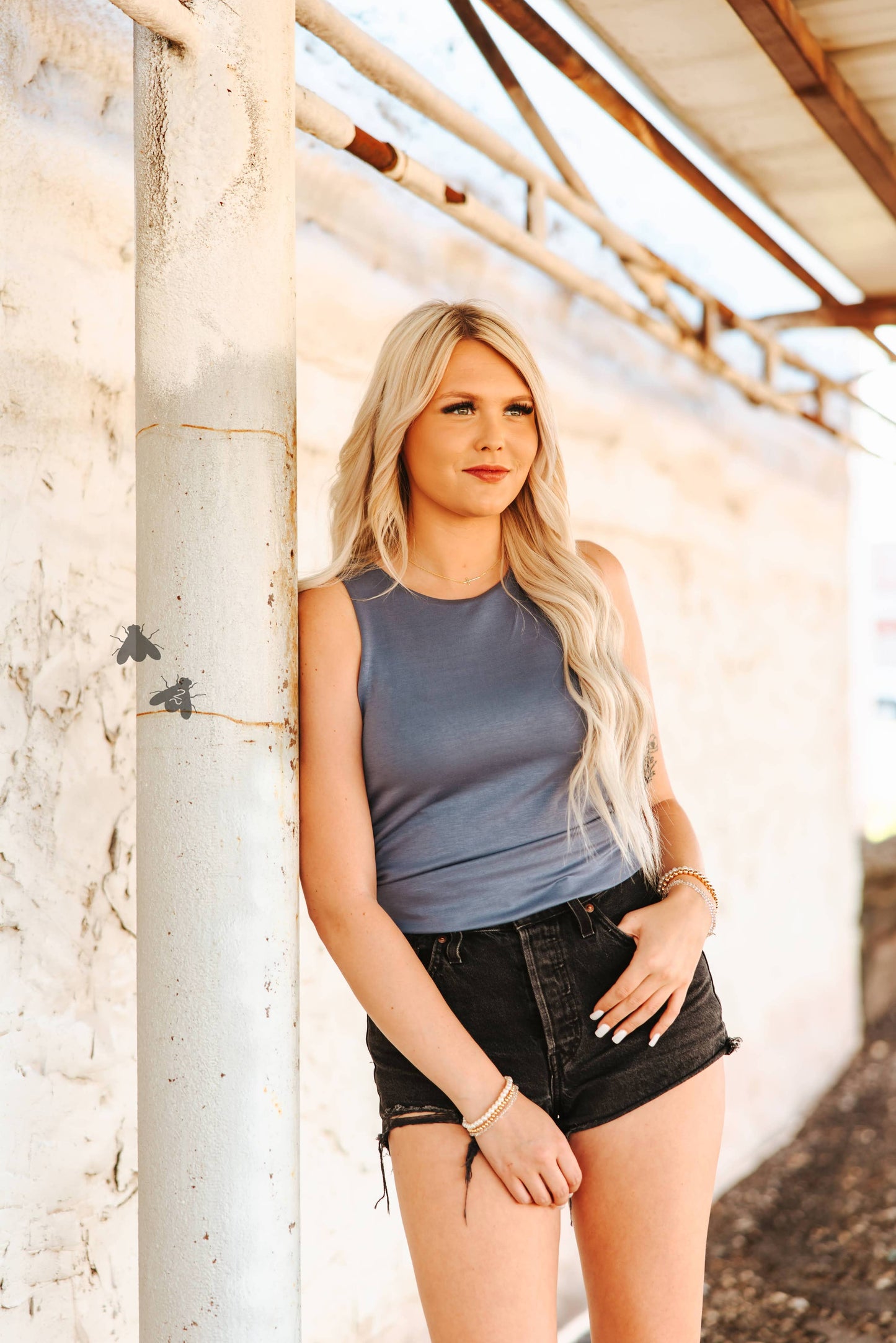 CLOUD BASIC TANK *DENIM